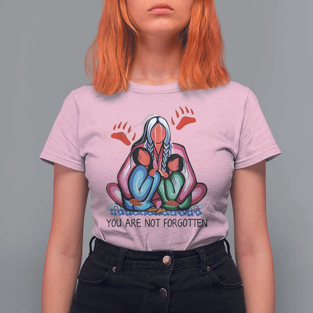 Orange Shirt Day T Shirt For Women You Are Not Forgotten Native American Child TS02 Light Pink Print Your Wear