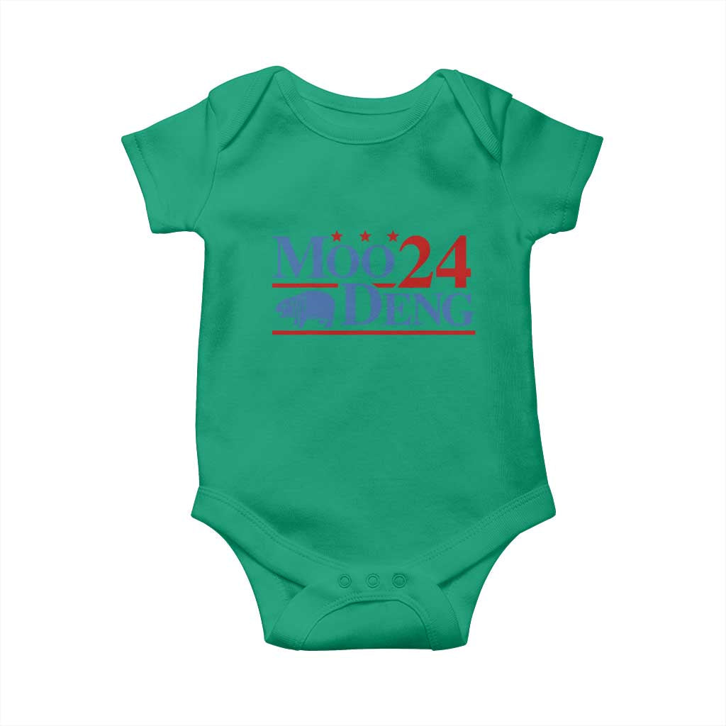 Baby Hippo Moo Deng 2024 Baby Onesie Pygmy Hippopotamus TS02 Irish Green Print Your Wear
