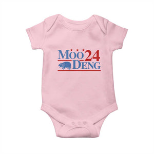 Baby Hippo Moo Deng 2024 Baby Onesie Pygmy Hippopotamus TS02 Light Pink Print Your Wear