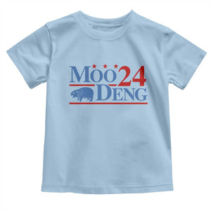 Baby Hippo Moo Deng 2024 Baby Shirt Pygmy Hippopotamus TS02 Light Blue Print Your Wear