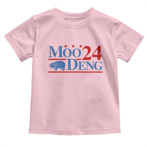 Baby Hippo Moo Deng 2024 Baby Shirt Pygmy Hippopotamus TS02 Light Pink Print Your Wear