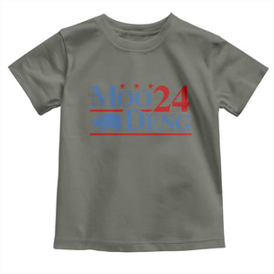 Baby Hippo Moo Deng 2024 Baby Shirt Pygmy Hippopotamus TS02 Military Green Print Your Wear