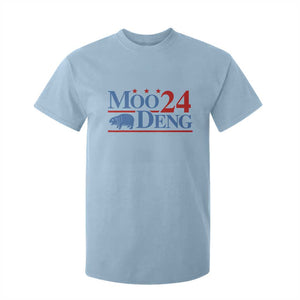 Baby Hippo Moo Deng 2024 T Shirt For Kid Pygmy Hippopotamus TS02 Light Blue Print Your Wear