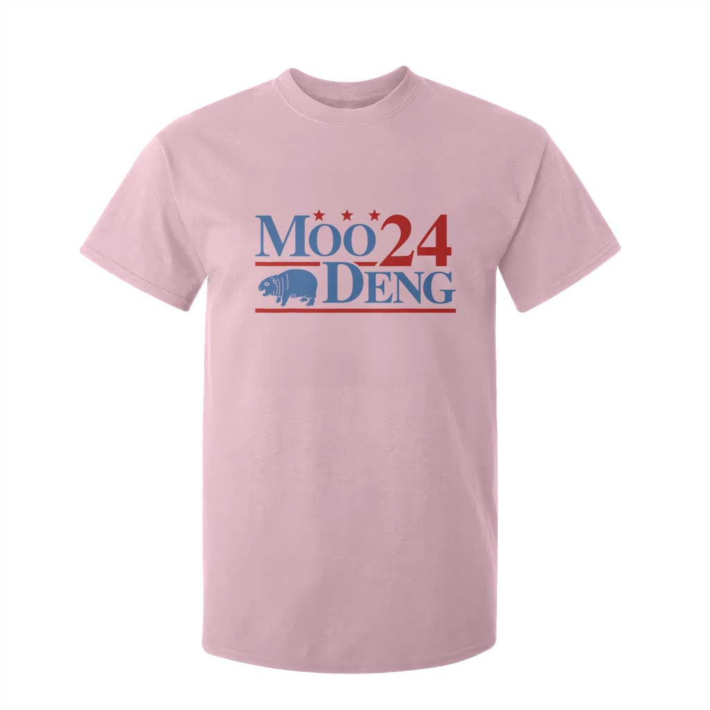 Baby Hippo Moo Deng 2024 T Shirt For Kid Pygmy Hippopotamus TS02 Light Pink Print Your Wear