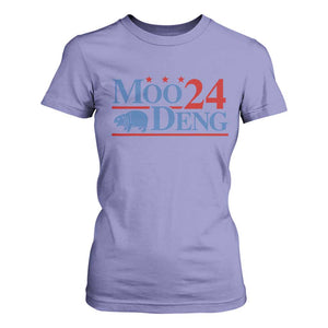 Baby Hippo Moo Deng 2024 T Shirt For Women Pygmy Hippopotamus TS02 Violet Print Your Wear