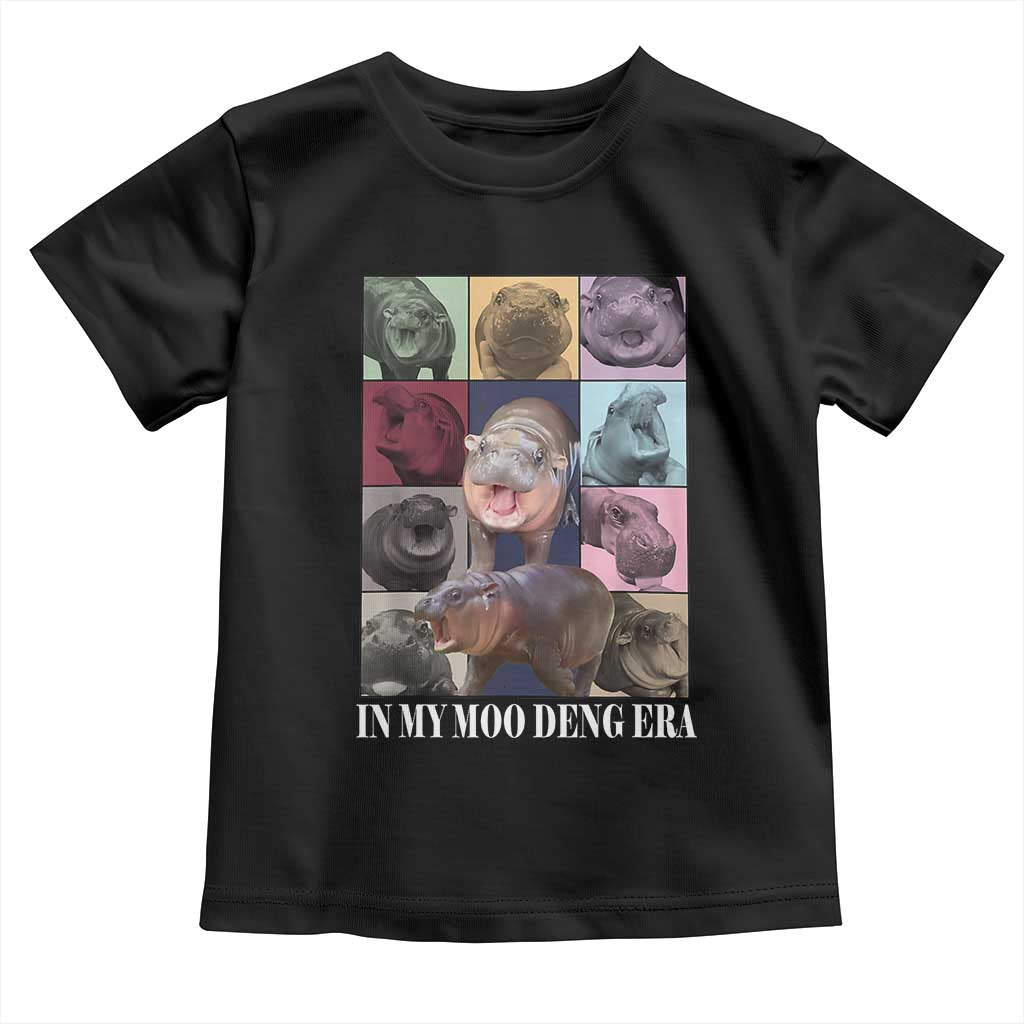In My Moo Deng Era Baby Shirt Cute Pygmy Hippo TS02 Black Print Your Wear
