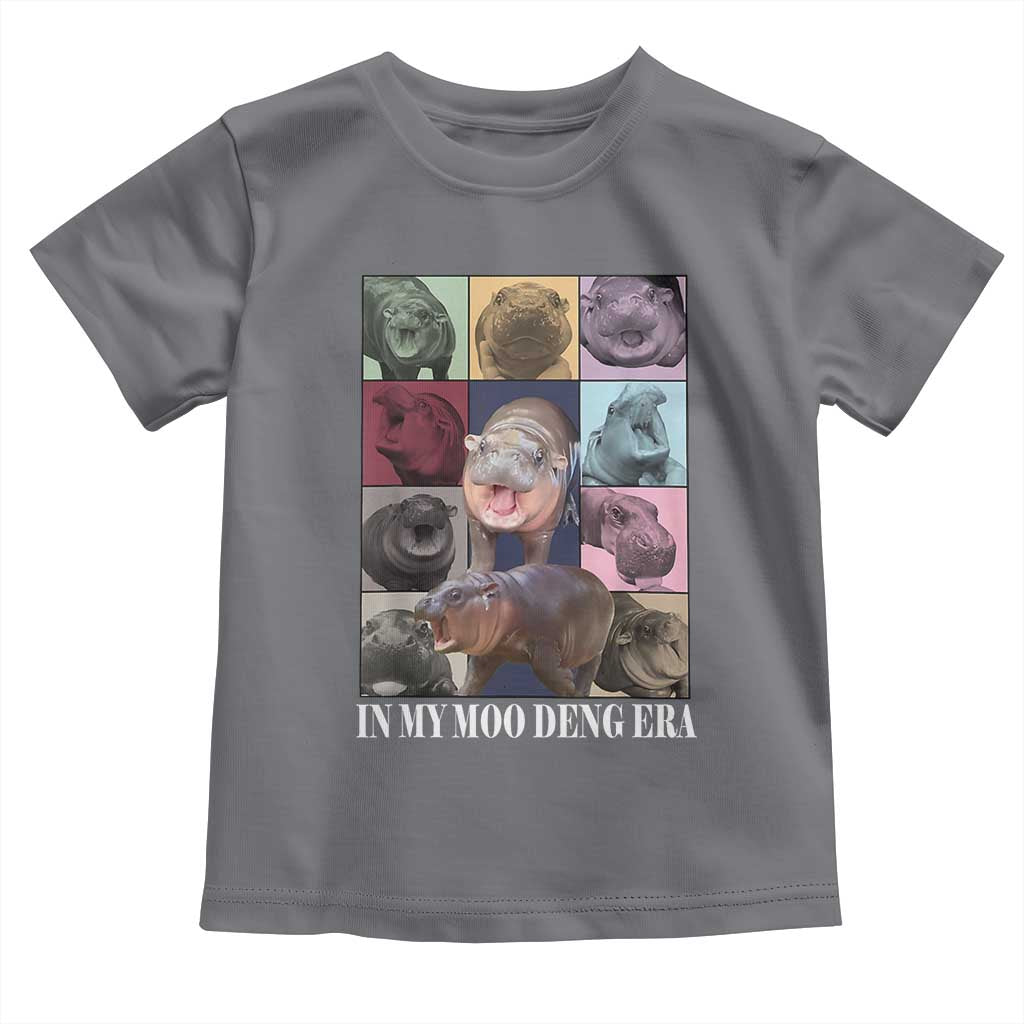 In My Moo Deng Era Baby Shirt Cute Pygmy Hippo TS02 Charcoal Print Your Wear