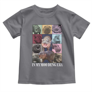 In My Moo Deng Era Baby Shirt Cute Pygmy Hippo TS02 Charcoal Print Your Wear