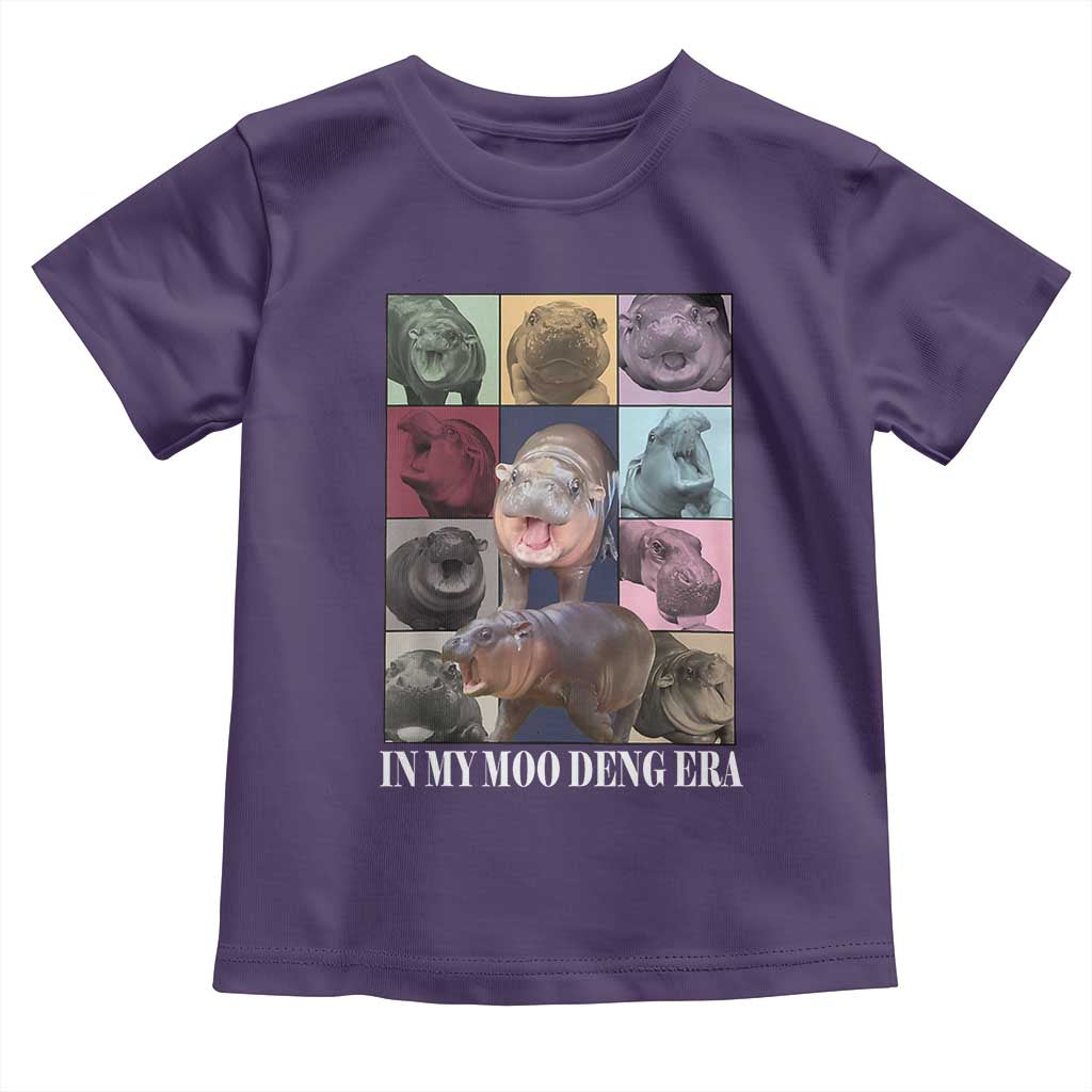 In My Moo Deng Era Baby Shirt Cute Pygmy Hippo TS02 Purple Print Your Wear