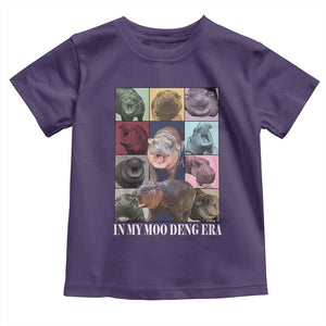 In My Moo Deng Era Baby Shirt Cute Pygmy Hippo TS02 Purple Print Your Wear