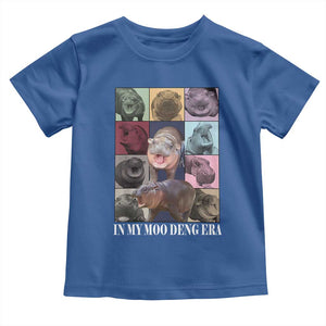 In My Moo Deng Era Baby Shirt Cute Pygmy Hippo TS02 Royal Blue Print Your Wear