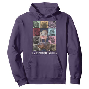 In My Moo Deng Era Hoodie Cute Pygmy Hippo TS02 Purple Print Your Wear