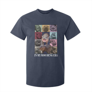 In My Moo Deng Era T Shirt For Kid Cute Pygmy Hippo TS02 Navy Print Your Wear