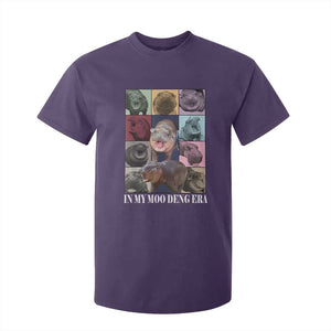 In My Moo Deng Era T Shirt For Kid Cute Pygmy Hippo TS02 Purple Print Your Wear