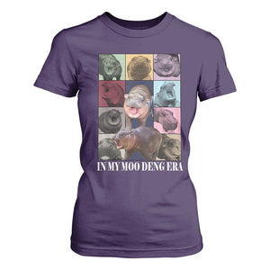 In My Moo Deng Era T Shirt For Women Cute Pygmy Hippo TS02 Purple Print Your Wear