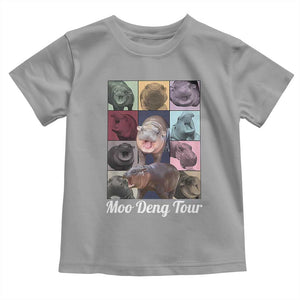 Baby Hippo Moo Deng Tour Baby Shirt Bouncy Cute Pygmy Hippopotamus TS02 Sport Gray Print Your Wear