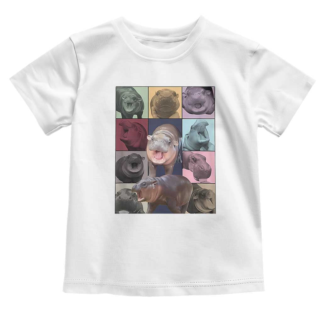 Baby Hippo Moo Deng Tour Baby Shirt Bouncy Cute Pygmy Hippopotamus TS02 White Print Your Wear