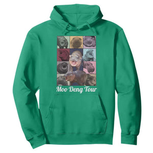 Baby Hippo Moo Deng Tour Hoodie Bouncy Cute Pygmy Hippopotamus TS02 Irish Green Print Your Wear