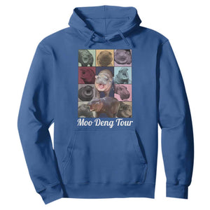 Baby Hippo Moo Deng Tour Hoodie Bouncy Cute Pygmy Hippopotamus TS02 Royal Blue Print Your Wear