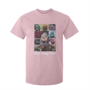 Baby Hippo Moo Deng Tour T Shirt For Kid Bouncy Cute Pygmy Hippopotamus TS02 Light Pink Print Your Wear
