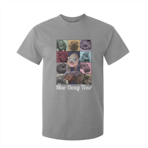 Baby Hippo Moo Deng Tour T Shirt For Kid Bouncy Cute Pygmy Hippopotamus TS02 Sport Gray Print Your Wear