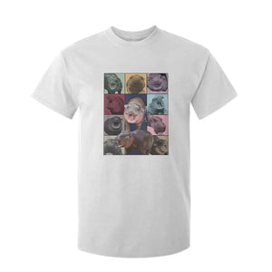 Baby Hippo Moo Deng Tour T Shirt For Kid Bouncy Cute Pygmy Hippopotamus TS02 White Print Your Wear