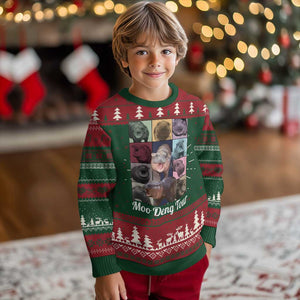Baby Hippo Moo Deng Tour Ugly Christmas Sweater Bouncy Cute Pygmy Hippopotamus TS02 Christmas Print Your Wear