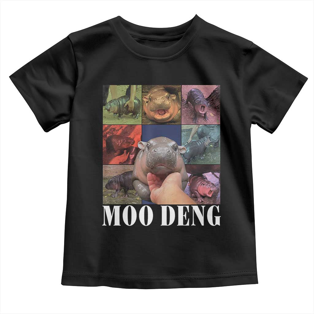 Baby Hippo Moo Deng Baby Shirt Pygmy Hippo Cute Zoo For Family TS02 Black Print Your Wear