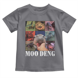 Baby Hippo Moo Deng Baby Shirt Pygmy Hippo Cute Zoo For Family TS02 Charcoal Print Your Wear