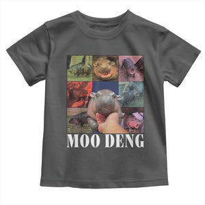 Baby Hippo Moo Deng Baby Shirt Pygmy Hippo Cute Zoo For Family TS02 Dark Heather Print Your Wear