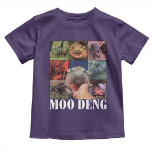 Baby Hippo Moo Deng Baby Shirt Pygmy Hippo Cute Zoo For Family TS02 Purple Print Your Wear