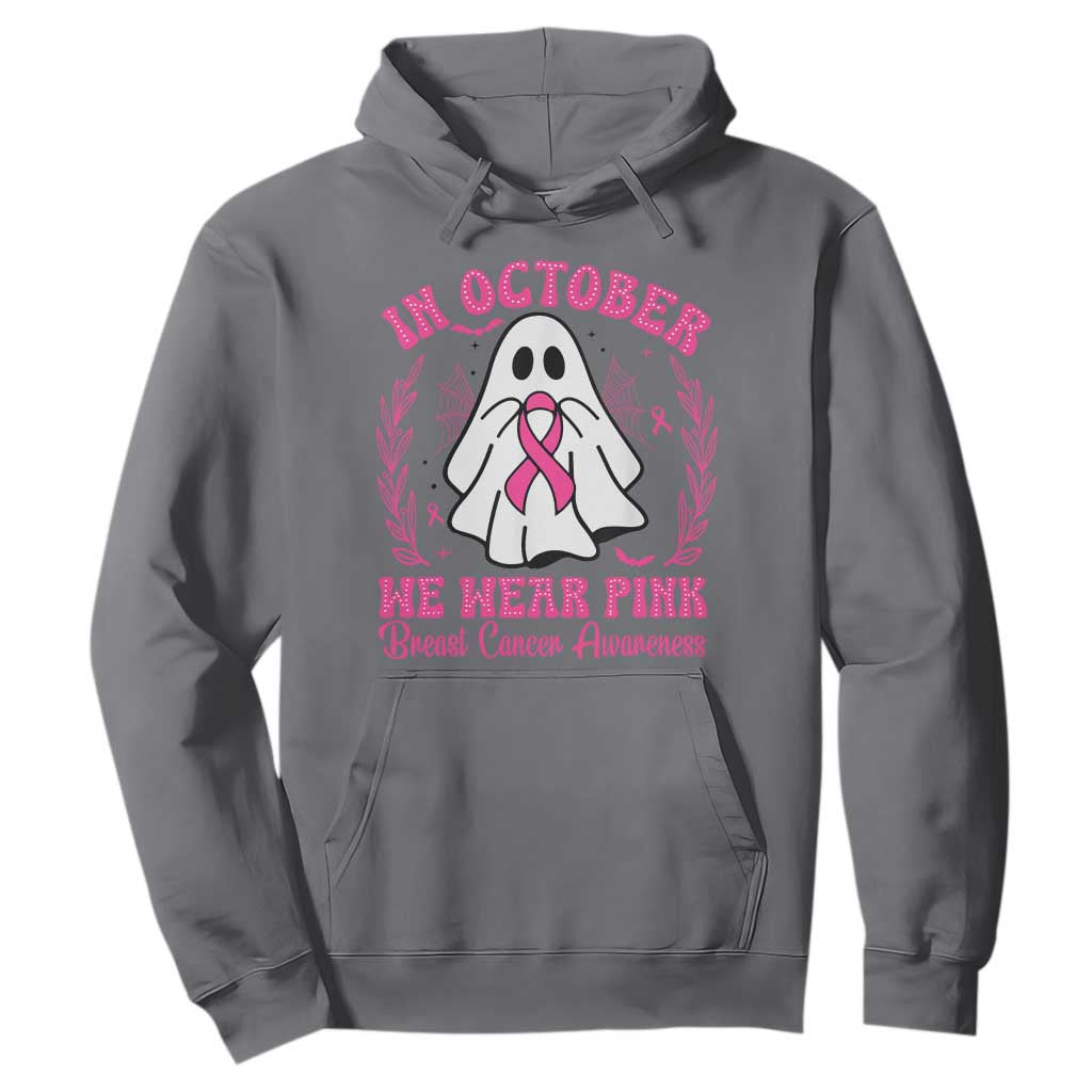 Breast Cancer Awareness Hoodie In October We Wear Pink TS02 Charcoal Print Your Wear