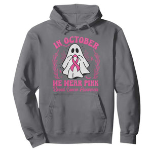 Breast Cancer Awareness Hoodie In October We Wear Pink TS02 Charcoal Print Your Wear
