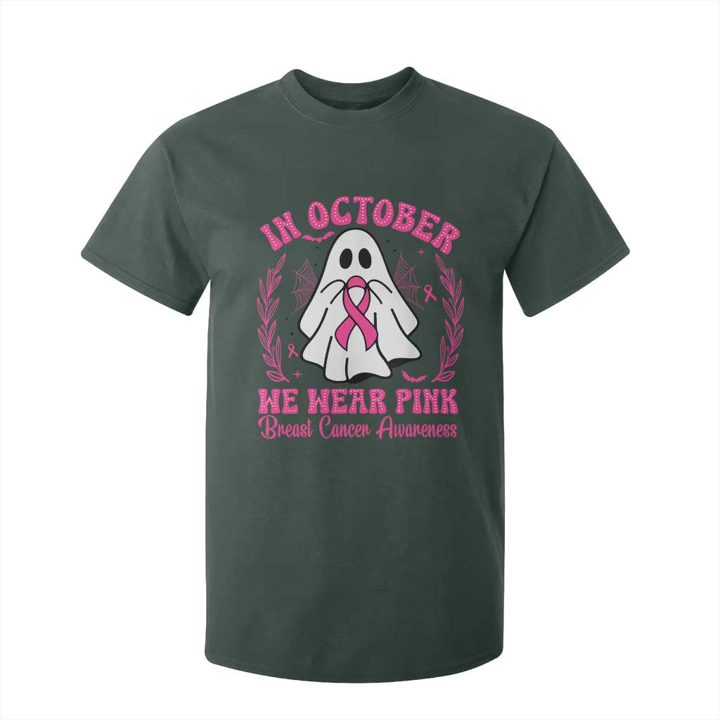 Breast Cancer Awareness T Shirt For Kid In October We Wear Pink TS02 Dark Forest Green Print Your Wear
