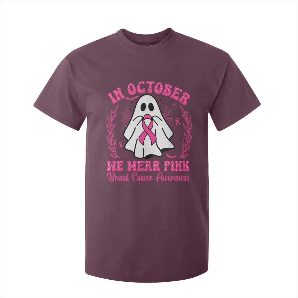Breast Cancer Awareness T Shirt For Kid In October We Wear Pink TS02 Maroon Print Your Wear