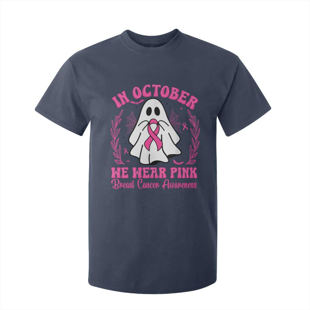 Breast Cancer Awareness T Shirt For Kid In October We Wear Pink TS02 Navy Print Your Wear