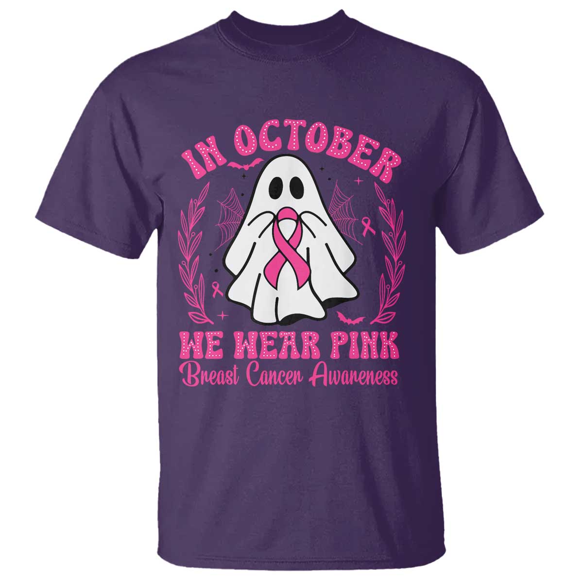 Breast Cancer Awareness T Shirt In October We Wear Pink TS02 Purple Print Your Wear