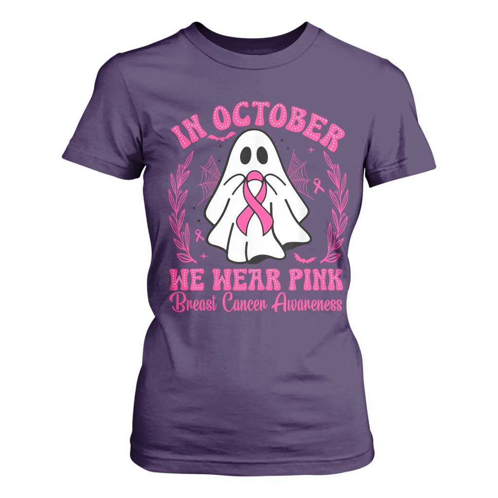 Breast Cancer Awareness T Shirt For Women In October We Wear Pink TS02 Purple Print Your Wear