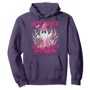Breast Cancer Awareness Hoodie In October We Wear Pink Ghost TS02 Purple Print Your Wear