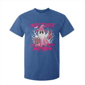 Breast Cancer Awareness T Shirt For Kid In October We Wear Pink Ghost TS02 Royal Blue Print Your Wear