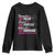 Breast Cancer Awareness Youth Sweatshirt Remember The Fallen Support The Fighters TS02 Black Print Your Wear