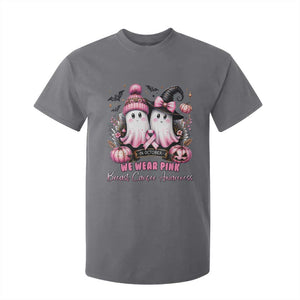 Breast Cancer Awareness Witch T Shirt For Kid In October We Wear Pink Ghost Witch TS02 Charcoal Print Your Wear