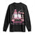 Breast Cancer Awareness Witch Long Sleeve Shirt In October We Wear Pink Ghost Witch TS02 Black Print Your Wear