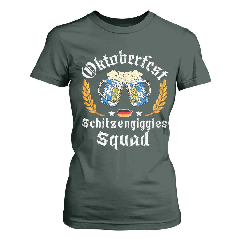 Oktoberfest Squad T Shirt For Women Bavarian Festival Munich Beer TS02 Dark Forest Green Print Your Wear