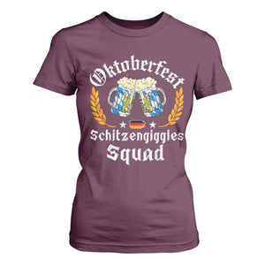 Oktoberfest Squad T Shirt For Women Bavarian Festival Munich Beer TS02 Maroon Print Your Wear