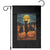 Black Cat Halloween Garden Flag Starry Night Van Gogh Inspo TS02 Black Print Your Wear