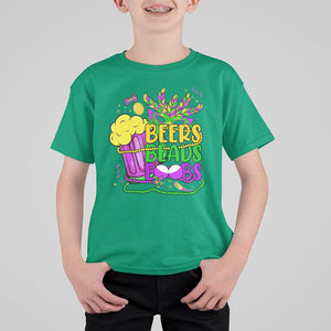 Funny Mardi Gras T Shirt For Kid Beer Beads Boobs New Orleans TS02 Irish Green Print Your Wear