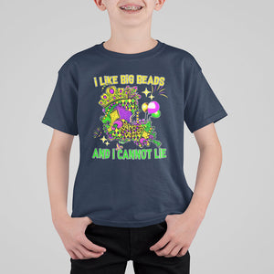 Mardi Gras T Shirt For Kid I Like Big Beads And I Can Not Lie New Orleans TS02 Navy Printyourwear