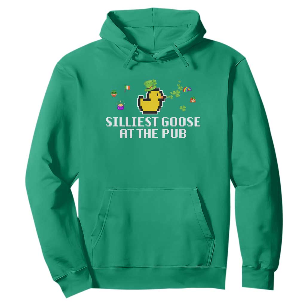Funny St Patricks Day Hoodie Silliest Goose At The Pub Funny St. Patricks Day TS02 Irish Green Print Your Wear