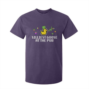 Funny St Patricks Day T Shirt For Kid Silliest Goose At The Pub Funny St. Patricks Day TS02 Purple Print Your Wear